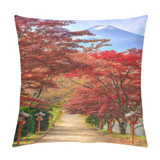 Personality Path To Mt. Fuji In Autumn, Fujiyoshida, Japan Pillow Covers