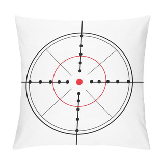 Personality  Crosshair With Red Dot Pillow Covers