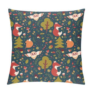 Personality  Forest Seamless Pattern. Pillow Covers