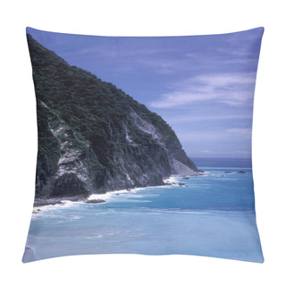 Personality  The Landscape Near Hualien At The Eastcoast Of The Pacific Ocean On Taiwan In East Aasia.   Taiwan, Taipei, May, 2001  Pillow Covers