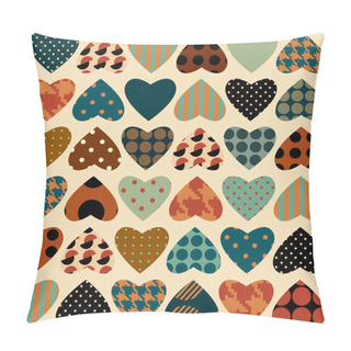 Personality  Retro Hearts Pattern Pillow Covers