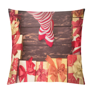 Personality  Sexy Santa Woman Legs Pillow Covers
