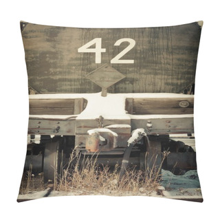 Personality  Mobile Photography Toned Old Obsolete Railway Car Pillow Covers