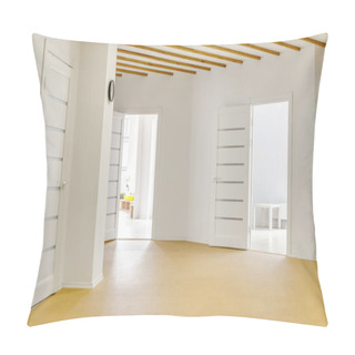 Personality  Empty Hallway With Open Doors In Modern Kindergarten Pillow Covers