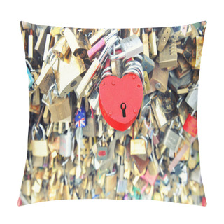 Personality  Love Locks In Paris. Valentines Day Pillow Covers