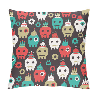 Personality  Skull Seamless Pillow Covers