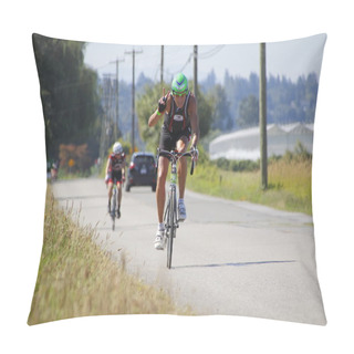 Personality  GranFondo Cyclist Victory Sign Pillow Covers