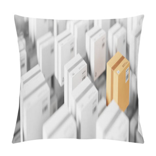 Personality  Infinite Shipping Boxes, Transportation And Logistics Concept, Original 3d Rendering Illustration Pillow Covers