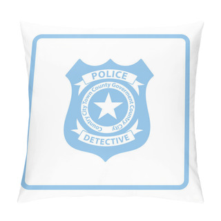 Personality  Police Badge Icon Pillow Covers