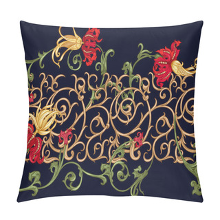 Personality  Classical Luxury Old Fashioned Royal Baroque, Historical Ornamen Pillow Covers