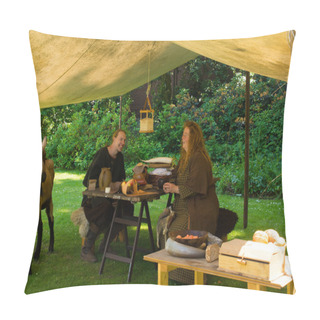 Personality  Medieval Couple Pillow Covers