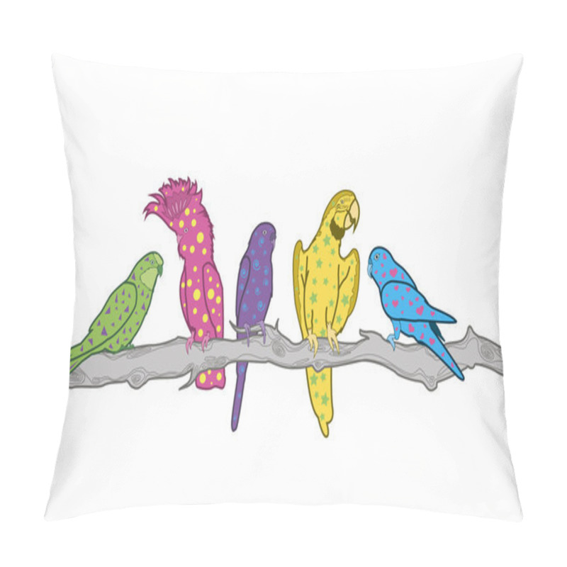 Personality  Parrots On Tree Pillow Covers