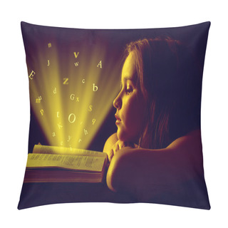 Personality  Girl Reading Book Pillow Covers