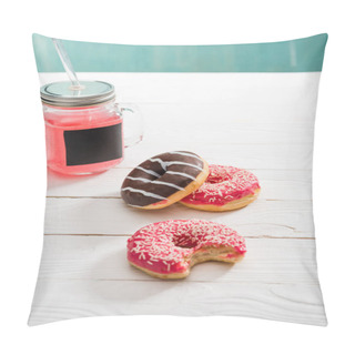 Personality  Berry Juice With Donuts   Pillow Covers