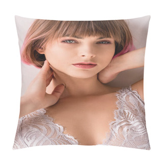 Personality  Young Woman Pillow Covers