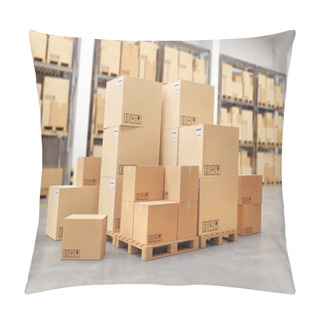 Personality  Cardboard Boxes On A Pallet. Pillow Covers