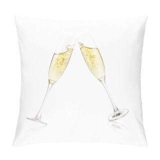 Personality  Glasses Of Champagne With Splash, Celebration Theme Concept Pillow Covers
