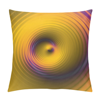 Personality  Abstract Background Of Circular Concentric Spirals Creating An Illusion Of Movement Pillow Covers