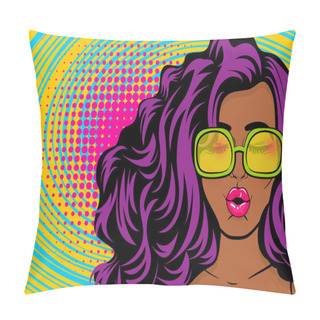Personality  Black Young Swag Woman Pop Art Style Pillow Covers
