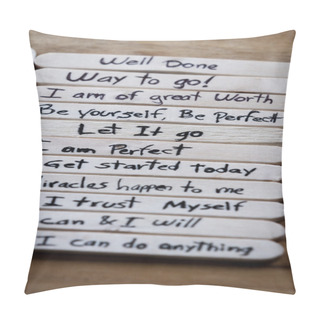 Personality  Positive Thoughts For Self Esteem Building  Pillow Covers