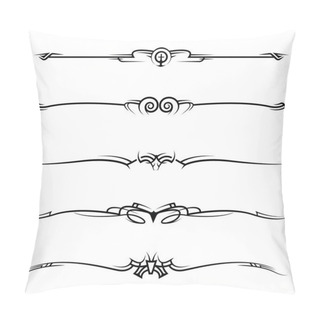 Personality  Vector Set Of Decorative Elements, Border And Page Rules Frame. Pillow Covers