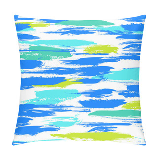 Personality  Pattern With Brushstrokes And Stripes Pillow Covers