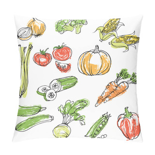 Personality  Assorted Vegetables Pillow Covers