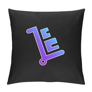 Personality  Box Blue Gradient Vector Icon Pillow Covers