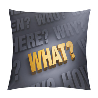 Personality  Focus On Asking What? Pillow Covers