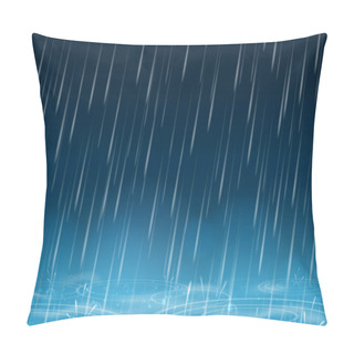 Personality  Autumn Weather Blue Nature Background Pillow Covers
