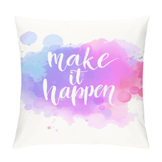Personality  Handwritten White Phrase On Pink Pillow Covers