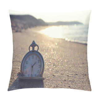 Personality  Time Clock Photo Pillow Covers