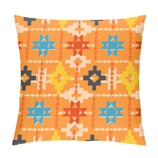 Personality Navajo Tribal Ornament. Pillow Covers
