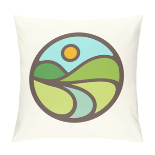 Personality  Landscape Icon. Pillow Covers