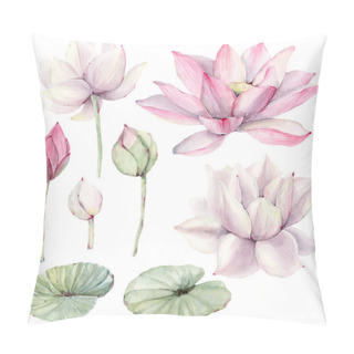Personality  Watercolor Flowers Set In Vintage Style. Pillow Covers