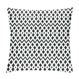 Personality  Geometric Black And White Seamless Pattern. Netting Structure. Abstract Contour Background Pillow Covers