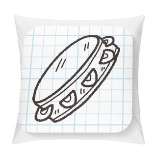 Personality  Tambourine Doodle Pillow Covers