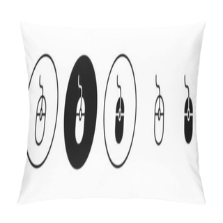 Personality  Mouse Icon Vector Illustration. Click Sign And Symbol. Pointer Icon Vector. Pillow Covers