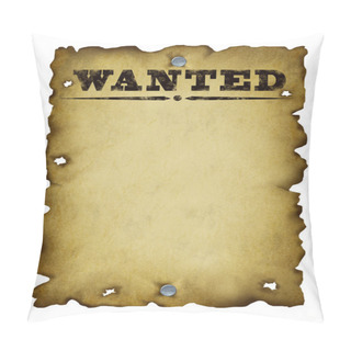Personality  Old Western Wanted Poster Pillow Covers