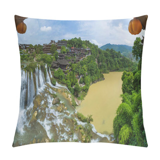 Personality  Furong Ancient Village And Waterfall - Hunan China Pillow Covers