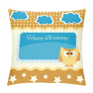 Personality  Happy Birthday Vector Background Pillow Covers