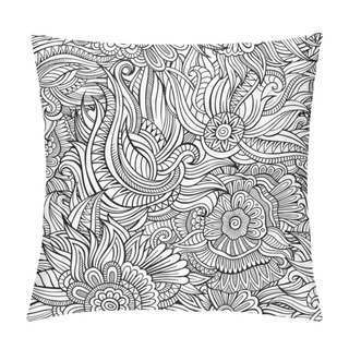 Personality  Vector Seamless Abstract Flowers Pattern Pillow Covers