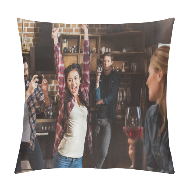Personality  young people partying pillow covers