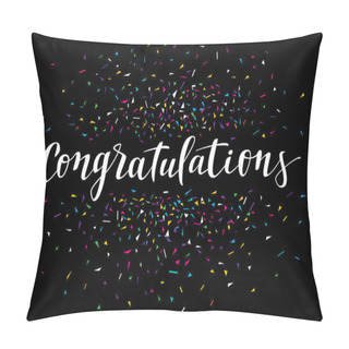 Personality  Congratulations Calligraphy Greeting Card Pillow Covers