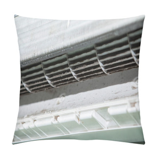 Personality  Air Conditioner And Dirty Squirrel Cage Fan Pillow Covers