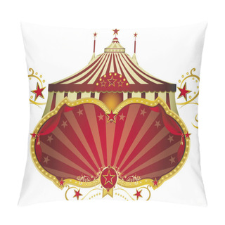 Personality  Circus Red Signboard Pillow Covers
