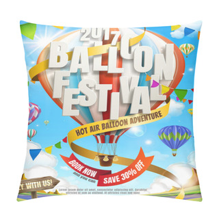 Personality  Balloon Festival Ads Pillow Covers