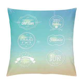 Personality  Vintage Labels For Travel Pillow Covers