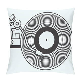 Personality  Record Player Vinyl Record Pillow Covers
