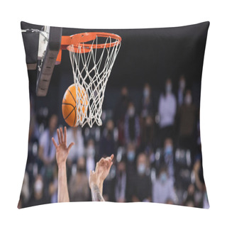 Personality  Basketball Game Focus On Ball Pillow Covers